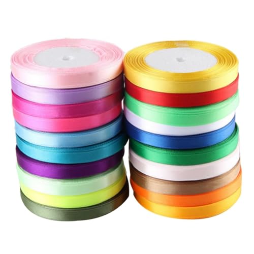 Homoyoyo 12 Stück Teiliges Satin Geschenkband Breit Glatte Polyester grosgrainbänder in Zufälligen Farben Vielseitig Einsetzbar für Geschenkverpackung Hochzeitsdeko DIY Zufällige Farbe Homoyoyo 12 Stück Teiliges Satin Geschenkband Breit Glatte Polyester grosgrainbänder in Zufälligen Farben Vielseitig Einsetzbar für Geschenkverpackung Hochzeitsdeko DIY Zufällige Farbe von Homoyoyo