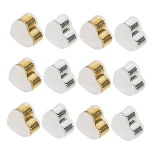 Homoyoyo 12 Stück Teiliges Silikon Ohrringstopper für Ohrstecker Herzförmig in Gold und Weißgold Hautfreundliche Flexible Verschlüsse für DIY Schmuckherstellung und Sicheren Halt bei Homoyoyo 12 Stück Teiliges Silikon Ohrringstopper für Ohrstecker Herzförmig in Gold und Weißgold Hautfreundliche Flexible Verschlüsse für DIY Schmuckherstellung und Sicheren Halt bei von Homoyoyo