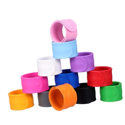 Homoyoyo 12 Stück Teiliges Silikon Slap Armband in Farben Hautfreundliche Schnapparmbänder als Party Mitgebsel Geburtstagsdeko und Geschenkfüllung Komfortable Bunte Wristbands für Homoyoyo 12 Stück Teiliges Silikon Slap Armband in Farben Hautfreundliche Schnapparmbänder als Party Mitgebsel Geburtstagsdeko und Geschenkfüllung Komfortable Bunte Wristbands für von Homoyoyo