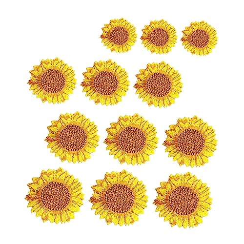 Homoyoyo 12 Stück Teiliges Sonnenblumen Bestickte Applikationen zum Aufbügeln und Aufnähen Hitzebeständige Stoffpatches für Kleidung Taschen DIY Bekleidung Zubehör Homoyoyo 12 Stück Teiliges Sonnenblumen Bestickte Applikationen zum Aufbügeln und Aufnähen Hitzebeständige Stoffpatches für Kleidung Taschen DIY Bekleidung Zubehör von Homoyoyo