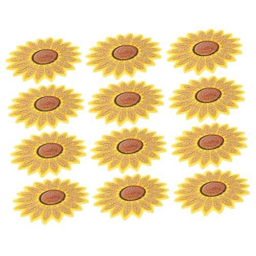 Homoyoyo 12 Stück Teiliges Sunflower Stickerei Patches zum Aufbügeln und Aufnähen Bestickte Blumenmotive zum Reparieren und Verzieren von Kleidung Jeans Taschen DIY Stoffapplikationen Homoyoyo 12 Stück Teiliges Sunflower Stickerei Patches zum Aufbügeln und Aufnähen Bestickte Blumenmotive zum Reparieren und Verzieren von Kleidung Jeans Taschen DIY Stoffapplikationen von Homoyoyo