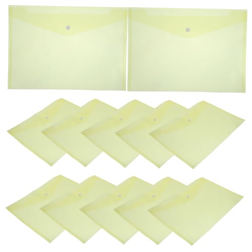 Homoyoyo 12 Stück Teiliges Transparente Dokumententaschen aus Reißfestem Wasserabweisendem PP mit Praktischem Druckknopfverschluss Gelb als Sicherer Organizer für Büro Schule und Zuhause Homoyoyo 12 Stück Teiliges Transparente Dokumententaschen aus Reißfestem Wasserabweisendem PP mit Praktischem Druckknopfverschluss Gelb als Sicherer Organizer für Büro Schule und Zuhause von Homoyoyo