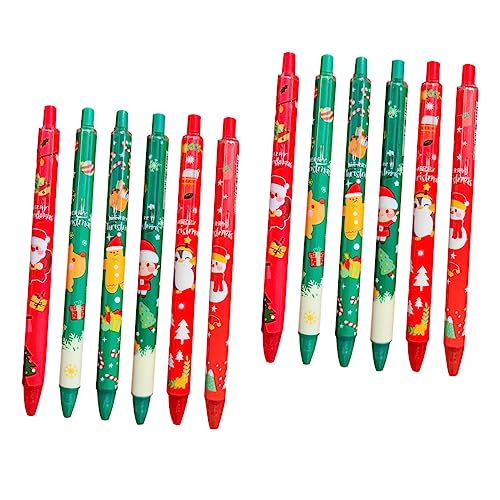 Homoyoyo 12 Stück Teiliges Weihnachts Gelstift Kreative Cartoon Kugelschreiber Schwarze für Schüler Büro und Zufälliger Stil Weihnachtliche Design Edition Homoyoyo 12 Stück Teiliges Weihnachts Gelstift Kreative Cartoon Kugelschreiber Schwarze für Schüler Büro und Zufälliger Stil Weihnachtliche Design Edition von Homoyoyo