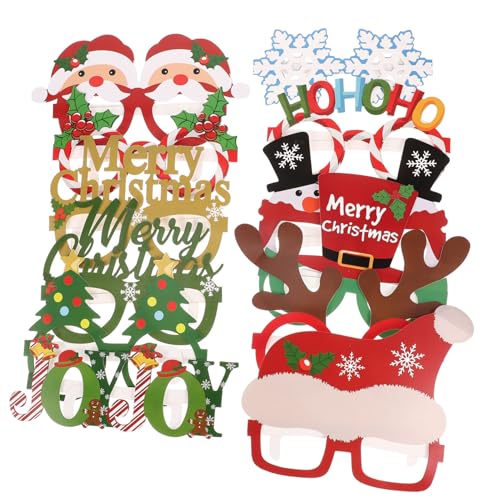 Homoyoyo 12 Stück Teiliges Weihnachts Papierbrillen Festliche Foto Requisiten Leichte Partybrillenrahmen Weihnachtliches Design für Fotoshooting und Weihnachtsfeiern Homoyoyo 12 Stück Teiliges Weihnachts Papierbrillen Festliche Foto Requisiten Leichte Partybrillenrahmen Weihnachtliches Design für Fotoshooting und Weihnachtsfeiern von Homoyoyo