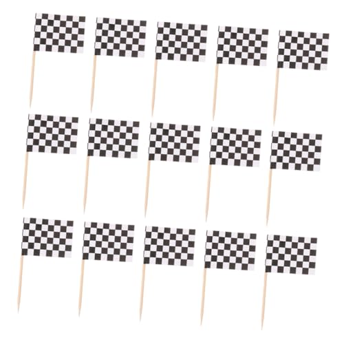Homoyoyo 120 Stück Checkered Racing Flag Zahnstocher aus Holz mit Doppelseitigem Druck Stabile Partydekoration für Kindergeburtstag Cupcake Topper Cocktailspieße für Rennthemen Feiern Homoyoyo 120 Stück Checkered Racing Flag Zahnstocher aus Holz mit Doppelseitigem Druck Stabile Partydekoration für Kindergeburtstag Cupcake Topper Cocktailspieße für Rennthemen Feiern von Homoyoyo