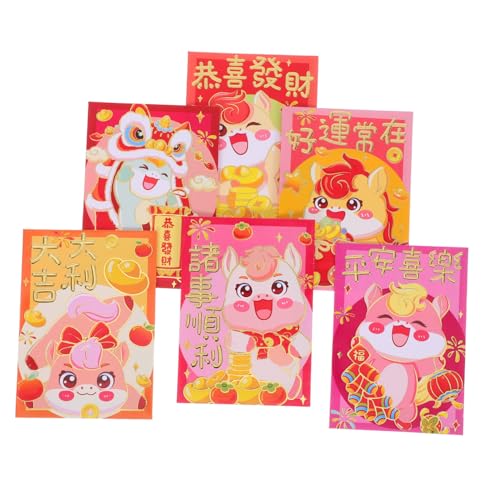 Homoyoyo 120 Stück Chinesische Hong Bao Pferde Kreative Neujahrs Rotumschläge Traditionelle Frühlingsfest Geldumschläge für Hochzeit Lunarjahr Stabile Papierqualität Festliche Homoyoyo 120 Stück Chinesische Hong Bao Pferde Kreative Neujahrs Rotumschläge Traditionelle Frühlingsfest Geldumschläge für Hochzeit Lunarjahr Stabile Papierqualität Festliche von Homoyoyo