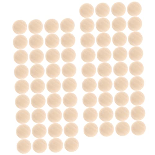 Homoyoyo 120 Stück Holzkugelzubehör Ornamente für Handwerk drinnen Perlen für Schmuckhersteller Hälfte klein Zubehör basteln halbe Holzperlen unvollendetes Holzhandwerk Bastelperle aus Holz Homoyoyo 120 Stück Holzkugelzubehör Ornamente für Handwerk drinnen Perlen für Schmuckhersteller Hälfte klein Zubehör basteln halbe Holzperlen unvollendetes Holzhandwerk Bastelperle aus Holz von Homoyoyo