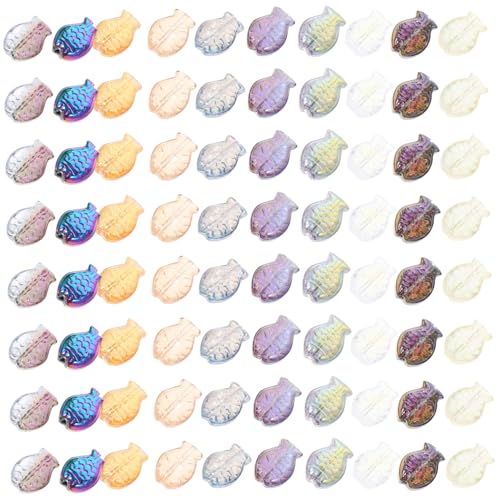 Homoyoyo 120 Stück Teiliges Glasfisch perlen für Schmuckherstellung Transparente Glasperlen mit DIY Armband Anhänger und Ohrring Bastelmaterial für Erwachsene und Kreative Schmuckprojekte Homoyoyo 120 Stück Teiliges Glasfisch perlen für Schmuckherstellung Transparente Glasperlen mit DIY Armband Anhänger und Ohrring Bastelmaterial für Erwachsene und Kreative Schmuckprojekte von Homoyoyo