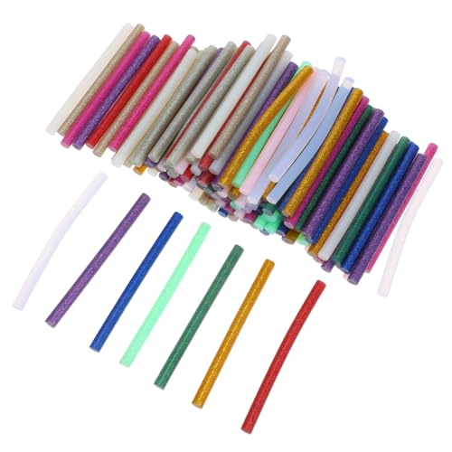 Homoyoyo 120 Stück Teiliges Heißklebepistole Klebesticks Bunte Hot Melt Sticks für Vielseitige DIY Handwerksprojekte Stark Haftend Papier Glas Kunststoff Stoff und Holz von Homoyoyo