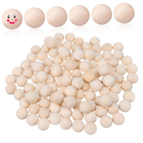 Homoyoyo 120 Stück Teiliges Unbehandelte Holzperlen Glatte Runde Kugeln zum Basteln DIY Holzscheiben ohne Loch für Schmuck Dekoration Handarbeit und Malprojekte Homoyoyo 120 Stück Teiliges Unbehandelte Holzperlen Glatte Runde Kugeln zum Basteln DIY Holzscheiben ohne Loch für Schmuck Dekoration Handarbeit und Malprojekte von Homoyoyo