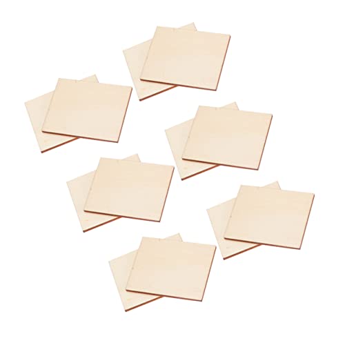 Homoyoyo 120 Stück Umweltfreundliche Holzscheiben Rechteckige Holzchips für Diy Handwerksprojekte Dekoration Bastelzubehör für Feste und Anlässe von Homoyoyo