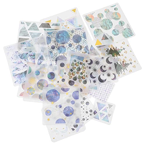 Homoyoyo 120 Teiliges Aufkleberset Farbige Aufkleber Selbstklebend Dekorativ Ästhetisch Basteln Scrapbooking Basteln Glitzerbuchstaben Aufkleber Vinyl Klebeband Tagebuch Süß von Homoyoyo
