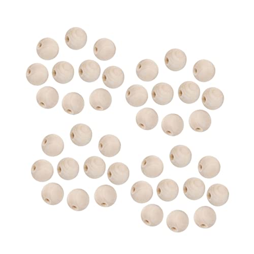 Homoyoyo 1200 Stück Holzperlen Rundperlen Diy Bastelzubehör für Schmuckherstellung Hellgelb Kreative Bastelperlen für Armbänder Anhänger und Dekorationen Natürlichem Holz von Homoyoyo