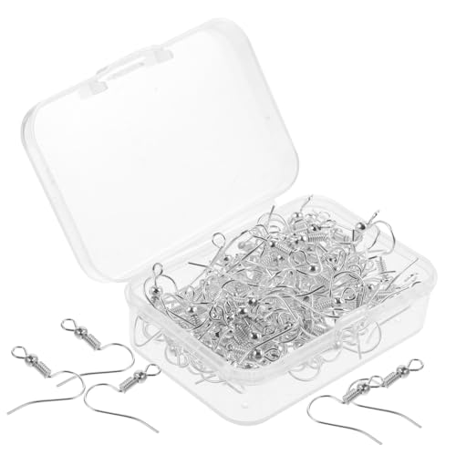 Homoyoyo 120Stücke DIY Ohrring Ohrring Verschlüsse Stabilem Material Ohrringzubehör für Kreative Bastelprojekte Transparentes Aufbewahrungsbox für Schmuckherstellung von Homoyoyo
