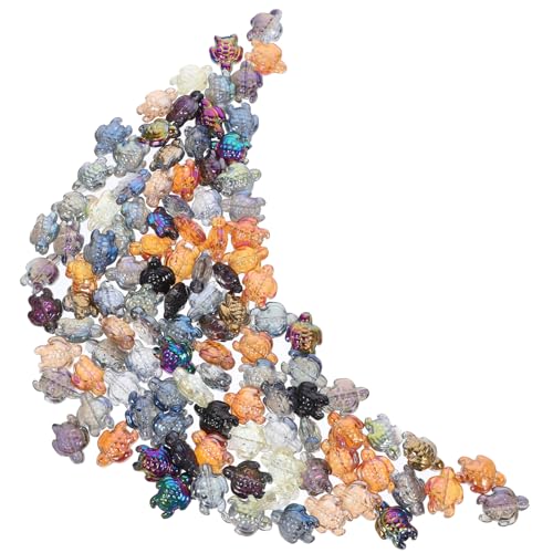 Homoyoyo 120Stücke Schildkröten Glasperlen DIY Charms Zur Schmuckherstellung Lose Abstandsperlen Für Armbänder Ketten Und Mehr Bastelzubehör Für Projekte von Homoyoyo