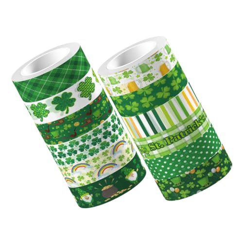 Homoyoyo 12Rollen Vintage Washi Tape für Scrapbooking DIY Handwerk Tagebuch und Dekoration Designs für Geschenkverpackungen Karten und Planer von Homoyoyo