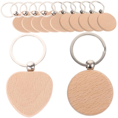 Homoyoyo 12Stücke DIY Holz Schlüsselanhänger Blanko Unvollendete Schlüsselketten Für Gestaltung Für Einladungen Und Bastelprojekte Homoyoyo 12Stücke DIY Holz Schlüsselanhänger Blanko Unvollendete Schlüsselketten Für Gestaltung Für Einladungen Und Bastelprojekte von Homoyoyo