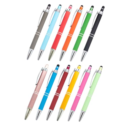 Homoyoyo 12Stücke Einziehbare Metall Kugelschreiber mit Stylus Spitze Ergonomische Schreibgeräte für Büro und Schule Präzise Linienführung Langlebig und Vielseitig für Touchscreens Homoyoyo 12Stücke Einziehbare Metall Kugelschreiber mit Stylus Spitze Ergonomische Schreibgeräte für Büro und Schule Präzise Linienführung Langlebig und Vielseitig für Touchscreens von Homoyoyo