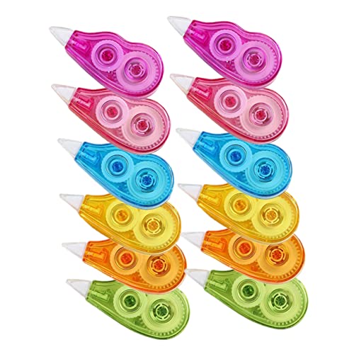 Homoyoyo 12Stücke Korrekturband Für Tragbares Out Tape Für Schule Und Büro Korrekturmittel Für Schreibwaren Und Bastelbedarf Pro Zufällige von Homoyoyo