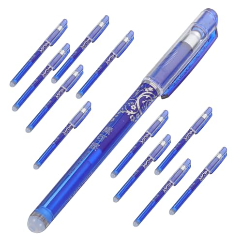 Homoyoyo 12Stücke Löschbare Stiftset Blaue Kugelschreiber für Schule und Büro Ergonomisch Wiederbeschreibbar und Leicht für Notizen und Tagebuchschreiben Homoyoyo 12Stücke Löschbare Stiftset Blaue Kugelschreiber für Schule und Büro Ergonomisch Wiederbeschreibbar und Leicht für Notizen und Tagebuchschreiben von Homoyoyo
