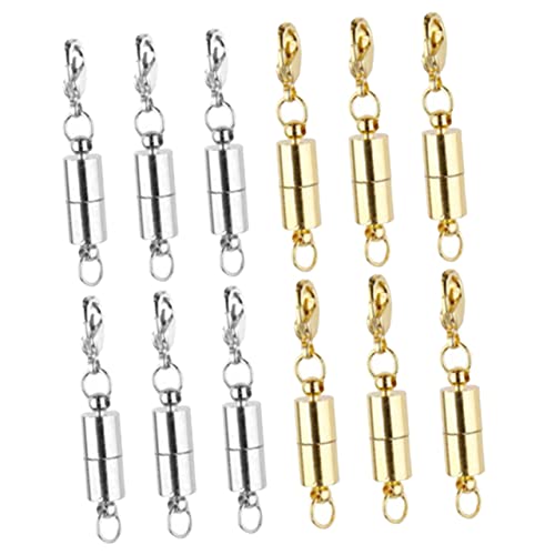 Homoyoyo 12Stücke Magnetische Schmuckverschlüsse Runde Magnetverschluss Für Halsketten Und Armbänder DIY Schmuckherstellung Magnetische Lobster Clips von Homoyoyo