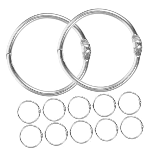 Homoyoyo 12Stücke Metall Buchringe Wiederverwendbare Binder Ringe Für Loseblätter DIY Schlüsselanhänger Clips Metall Ringe Für Karteikarten Binder Ringe Buchbinden Homoyoyo 12Stücke Metall Buchringe Wiederverwendbare Binder Ringe Für Loseblätter DIY Schlüsselanhänger Clips Metall Ringe Für Karteikarten Binder Ringe Buchbinden von Homoyoyo