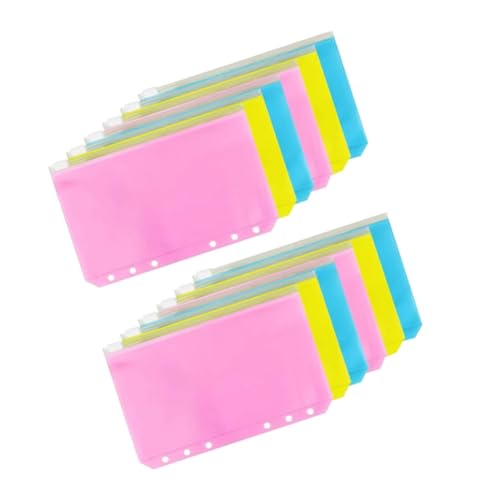 Homoyoyo 12Stücke Reißverschluss Dokumententaschen Wasserdichte Aufbewahrungstaschen aus Transparent für Notizen Schule und Reisen Binder Organizer Homoyoyo 12Stücke Reißverschluss Dokumententaschen Wasserdichte Aufbewahrungstaschen aus Transparent für Notizen Schule und Reisen Binder Organizer von Homoyoyo