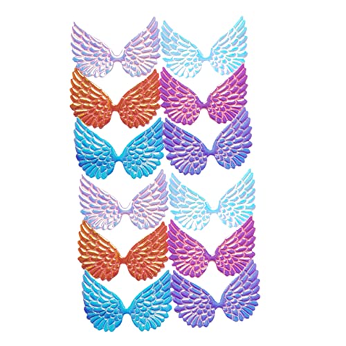 Homoyoyo 12Stücke Teiliges DIY Engelsflügel Haarschmuck Patches Bunten Farben Für Haaraccessoires Und Geschenkdekorationen Für Besondere Anlässe von Homoyoyo