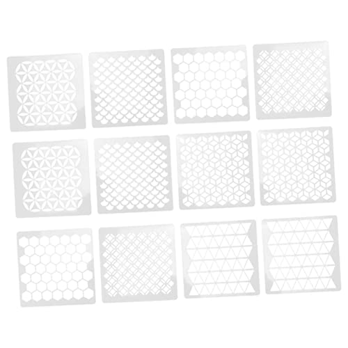 Homoyoyo 12Stücke Teiliges DIY Wandmalerei Vorlagen Geometrische Schablonen Für Wandgestaltung Wiederverwendbare Malvorlagen Für Home Store Lustige Wandvorlagen Weiß Homoyoyo 12Stücke Teiliges DIY Wandmalerei Vorlagen Geometrische Schablonen Für Wandgestaltung Wiederverwendbare Malvorlagen Für Home Store Lustige Wandvorlagen Weiß von Homoyoyo