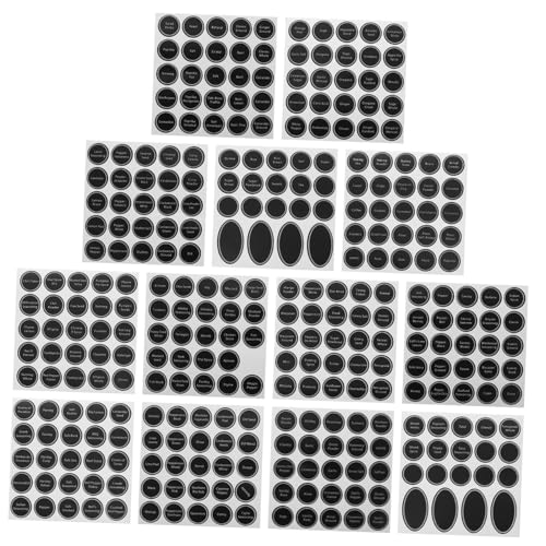 Homoyoyo 13 Blätter Teiliges Set Selbstklebende Schwarze Kreidetafel etiketten Rund Abwischbare Küchenaufkleber für Vorratsgläser und Marmeladengläser Wiederbeschreibbar Langlebig zur Homoyoyo 13 Blätter Teiliges Set Selbstklebende Schwarze Kreidetafel etiketten Rund Abwischbare Küchenaufkleber für Vorratsgläser und Marmeladengläser Wiederbeschreibbar Langlebig zur von Homoyoyo