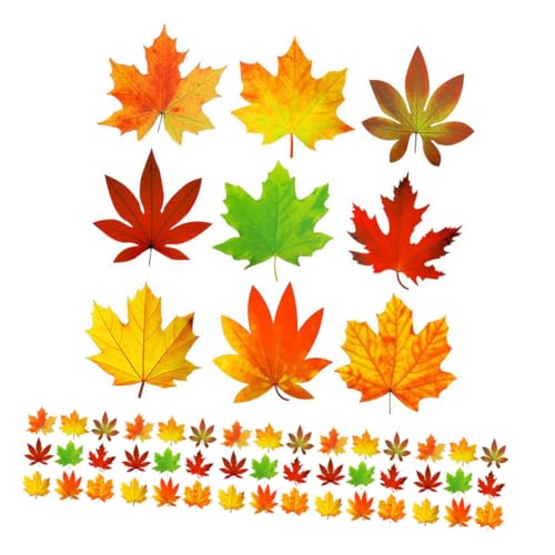 Homoyoyo 135 Stück Ahornblatt-papierausschnitte: Thanksgiving-pinnwand-dekorationen Für Herbst-klassenzimmer-, Party-zubehör, Diy-basteln, Mehrfarbig Für Urlaubsatmosphäre von Homoyoyo