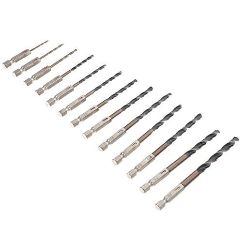 Homoyoyo 13Stücke Teiliges Sechskantbohrer Set Hochgeschwindigkeitsstahl Für Holz Metall Und Bohrwerkzeuge Langlebig Und Vielseitig Einsetzbar Homoyoyo 13Stücke Teiliges Sechskantbohrer Set Hochgeschwindigkeitsstahl Für Holz Metall Und Bohrwerkzeuge Langlebig Und Vielseitig Einsetzbar von Homoyoyo