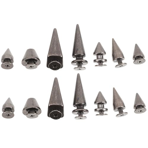Homoyoyo 14 Stück Teiliges Punk Nieten Metallspitzen DIY Rivet Kit für Leder Kleidung Schuhe Gürtel Taschen Polierte Runde Spitzen Vielseitig für Punk Rock Bastelprojekte Homoyoyo 14 Stück Teiliges Punk Nieten Metallspitzen DIY Rivet Kit für Leder Kleidung Schuhe Gürtel Taschen Polierte Runde Spitzen Vielseitig für Punk Rock Bastelprojekte von Homoyoyo