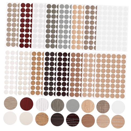 Homoyoyo 15 Blatt Teiliges Möbel Loch Abdeckkappen Selbstklebend PVC Schraubenloch Aufkleber in Farben Langlebig Wasserfest zur Reparatur und Abdeckung von Bohrlöchern an Möbeln Homoyoyo 15 Blatt Teiliges Möbel Loch Abdeckkappen Selbstklebend PVC Schraubenloch Aufkleber in Farben Langlebig Wasserfest zur Reparatur und Abdeckung von Bohrlöchern an Möbeln von Homoyoyo