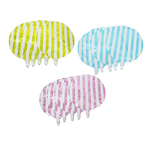 Homoyoyo 15 Stück Teiliges Runder Gestreifter Folienballons Pastellfarben für Fröhliche Partydekoration und Feierlichkeiten für Geburtstagsfeiern und Besondere Anlässe von Homoyoyo