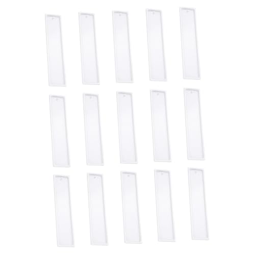 Homoyoyo 15 Stück Teiliges Silikon Lesezeichenform Langlebige DIY Epoxidharz Form Rechteckige Transparente Gießform für Kreative Bastelprojekte für Personalisierte Buchzeichen Herstellung Homoyoyo 15 Stück Teiliges Silikon Lesezeichenform Langlebige DIY Epoxidharz Form Rechteckige Transparente Gießform für Kreative Bastelprojekte für Personalisierte Buchzeichen Herstellung von Homoyoyo
