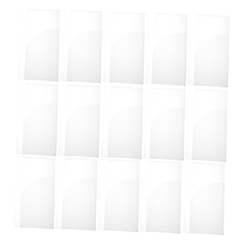 Homoyoyo 15 Stück Wasserdichte Binder Taschen Klare Umschläge mit Löchern für Geldumschläge und Foto Organizer Vielseitig Einsetzbar für Budgetplanung und Kreative Notizen von Homoyoyo