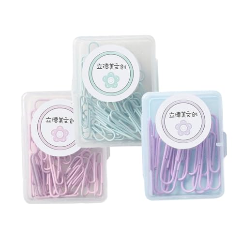 Homoyoyo 150 Stück Bunte Büroklammern aus Metall Farbige Paper Clips in Kirschblütenrosa und Lavendel Robuste Rostfreie Büroklammern für Dokumente Schule und Zuhause Homoyoyo 150 Stück Bunte Büroklammern aus Metall Farbige Paper Clips in Kirschblütenrosa und Lavendel Robuste Rostfreie Büroklammern für Dokumente Schule und Zuhause von Homoyoyo