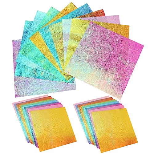 Homoyoyo 150 Stück Glänzendes Origami Faltpapier Bunte DIY Bastelpapiere für Scrapbooking und Handarbeiten Farben Hochwertiges Bastelmaterial von Homoyoyo