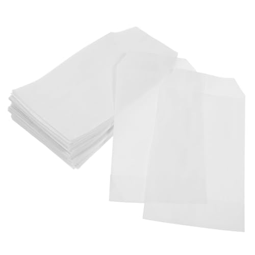 Homoyoyo 150 Stück Halbtransparente Wachspapier Sandwichbeutel mit Öl Feuchtigkeitsresistenter Beschichtung Vielseitige Papiertüten für Brot Gebäck Kekse Süßigkeiten und Blumenverpackung von Homoyoyo
