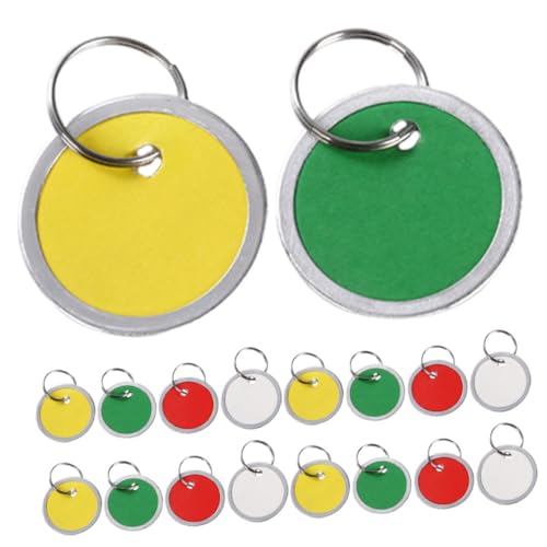 Homoyoyo 150 Stück Runde Bunte Papieretiketten Set Vielseitig Einsetzbare Beschreibbare Anhänger für Koffer Schlüssel und DIY Projekte Leicht Tragbar für und Hochzeiten von Homoyoyo