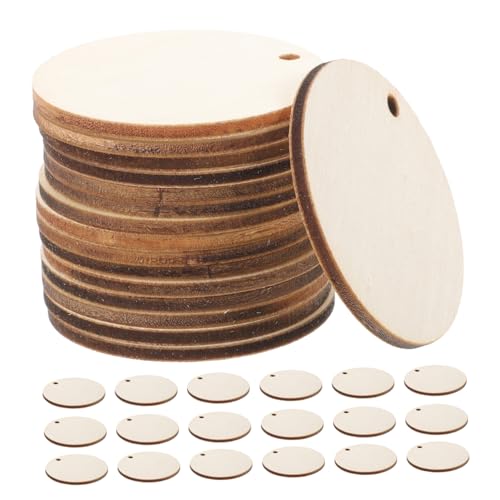 Homoyoyo 150 Stück Runde Holzscheiben mit Bohrung Natürliche Holzscheiben zum Basteln Blanko Holzrundlinge für DIY Dekoration Anhänger Schlüsselanhänger und Party Ornamente Homoyoyo 150 Stück Runde Holzscheiben mit Bohrung Natürliche Holzscheiben zum Basteln Blanko Holzrundlinge für DIY Dekoration Anhänger Schlüsselanhänger und Party Ornamente von Homoyoyo