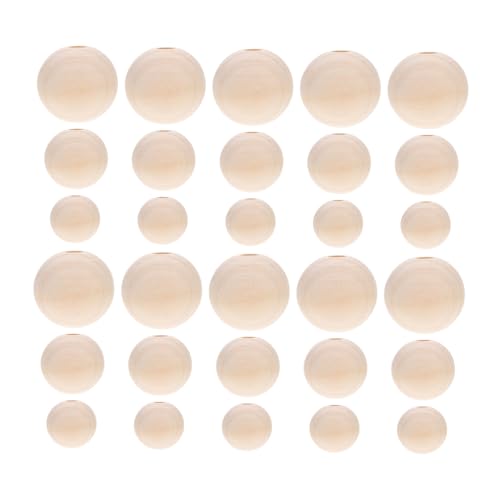 Homoyoyo 150 Stück Teiliges Runde Holzkugeln Naturfarben Glatte Oberfläche Vielseitige DIY Bastelperlen für Schmuckherstellung Wanddekoration und Handwerksprojekte Homoyoyo 150 Stück Teiliges Runde Holzkugeln Naturfarben Glatte Oberfläche Vielseitige DIY Bastelperlen für Schmuckherstellung Wanddekoration und Handwerksprojekte von Homoyoyo