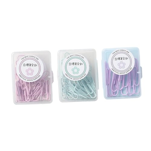 Homoyoyo 150Stücke Büroklammern Multifunktionale Papierclips für Kreative Organisation von Dokumenten DIY Projekte von Homoyoyo