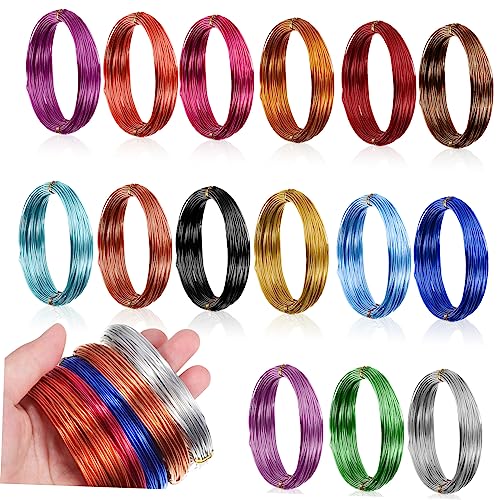 Homoyoyo 15Rollen Flexibler Aluminiumdraht für DIY Schmuckherstellung Anodisierte Drahtrollen für Kunsthandwerk und Bastelprojekte Armbänder und Ohrringe Homoyoyo 15Rollen Flexibler Aluminiumdraht für DIY Schmuckherstellung Anodisierte Drahtrollen für Kunsthandwerk und Bastelprojekte Armbänder und Ohrringe von Homoyoyo