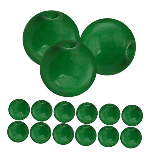 Homoyoyo 15pcs Glasperlen Runden Losen Perlen Grüne Abstandshalter Mit Loch Für DIY -handwerksschmuck, Die Charm Dekoration Machen Homoyoyo 15pcs Glasperlen Runden Losen Perlen Grüne Abstandshalter Mit Loch Für DIY -handwerksschmuck, Die Charm Dekoration Machen von Homoyoyo
