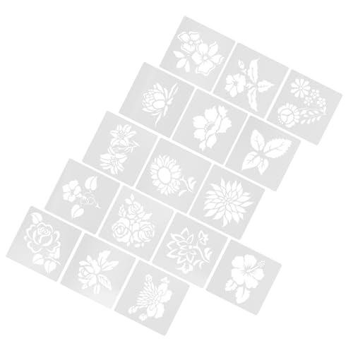 Homoyoyo 16 Stück Handgezeichnete Blumenvorlage Schablonenkunstvorlagen Blumenschablone Blühen Schablonen Zum Malen An Wänden Anordnung Schablonen Ziehen Malschablone Wand Das Haustier Weiß Homoyoyo 16 Stück Handgezeichnete Blumenvorlage Schablonenkunstvorlagen Blumenschablone Blühen Schablonen Zum Malen An Wänden Anordnung Schablonen Ziehen Malschablone Wand Das Haustier Weiß von Homoyoyo