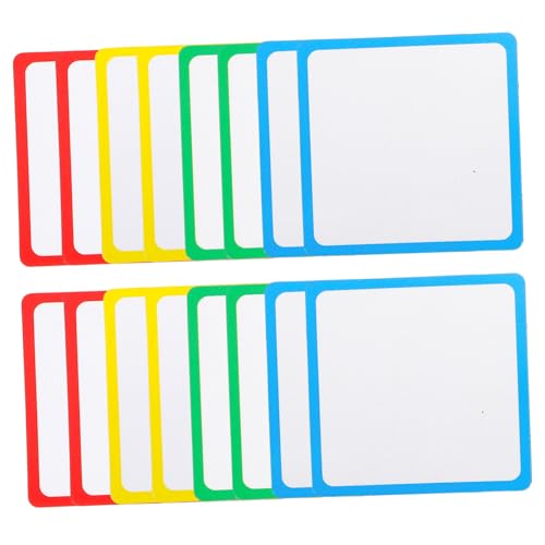 Homoyoyo 16 Stück Magnetische Blankkarte Etiketten Trockener Lösche Magnete Etikett Für Trockenerlöser Klares Magnetisches Regal Trocken Abwischbare Magnettafel Beschichtetes Papier von Homoyoyo