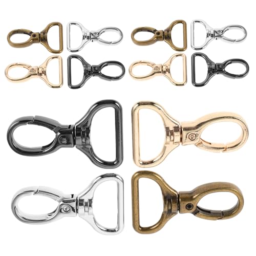 Homoyoyo 16 Stück Teiliges D-förmige Drehkarabinerhaken aus Metall mit Innendurchmesser Robuste Drehbare Metall-lobster-klapphaken für Schlüsselanhänger Taschen und Diy-schmuckgestaltung Homoyoyo 16 Stück Teiliges D-förmige Drehkarabinerhaken aus Metall mit Innendurchmesser Robuste Drehbare Metall-lobster-klapphaken für Schlüsselanhänger Taschen und Diy-schmuckgestaltung von Homoyoyo