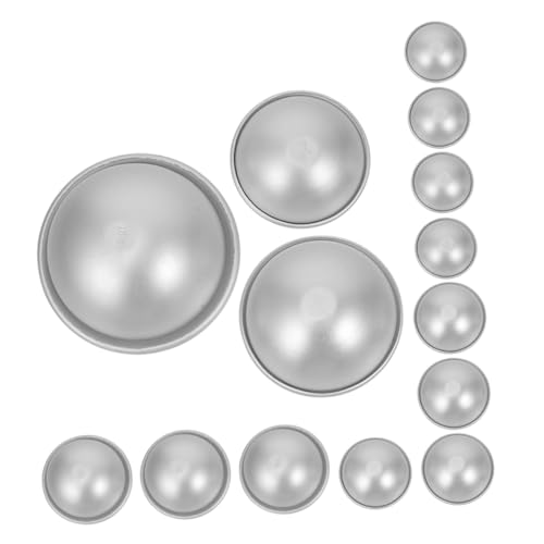 Homoyoyo 16 Stück Teiliges DIY Formset Langlebiger Aluminiumlegierung Vielseitige Salzball und Seifenform für Handgemachte Badekugeln Einfache Entformung Wiederverwendbar und Sicher Homoyoyo 16 Stück Teiliges DIY Formset Langlebiger Aluminiumlegierung Vielseitige Salzball und Seifenform für Handgemachte Badekugeln Einfache Entformung Wiederverwendbar und Sicher von Homoyoyo